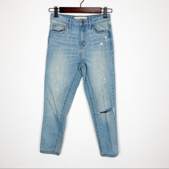 Treasure & Bond Distressed Boyfriend Ankle Jeans - Picture 1 of 7